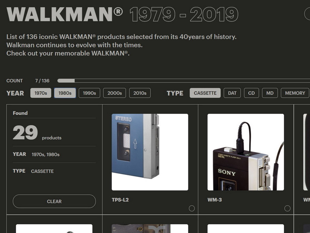 老鬼必看！ 上網回帶睇 136 部經典 Walkman 