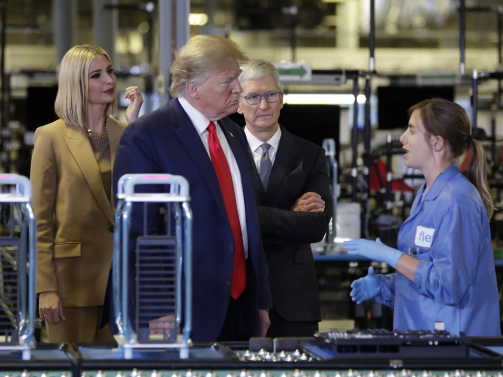 特朗普參觀德州蘋果 Mac Pro 工廠  Made in USA 帶來更多就業機會