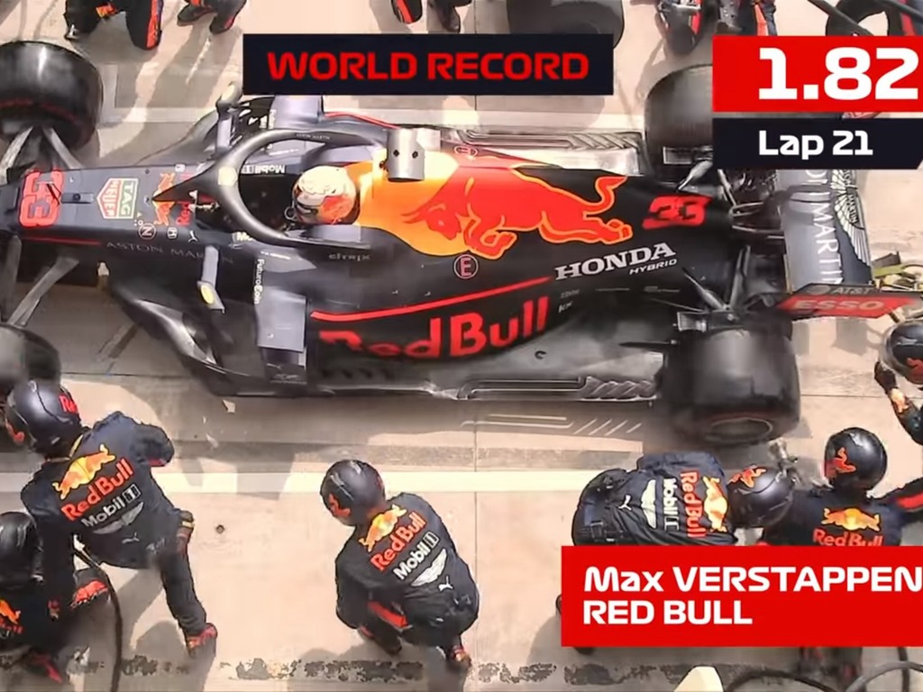 F1 車隊 1.82 秒極速換輪胎！紅牛隊巴西站破世界紀錄【有片睇】
