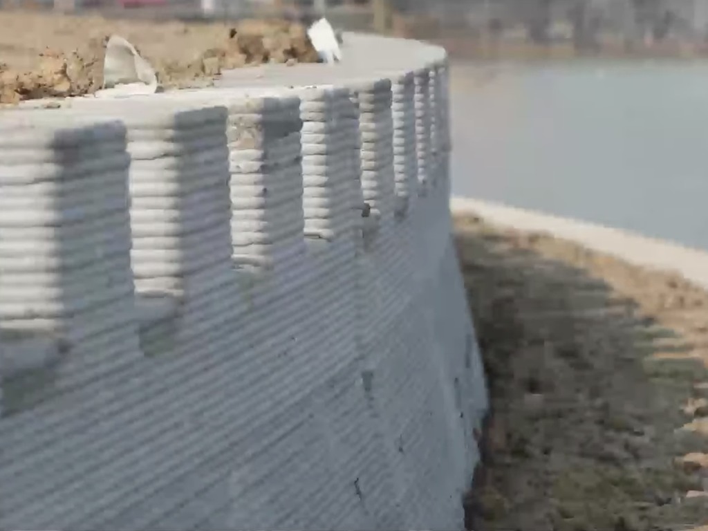 【中國製】史上首條 3D 打印河流堤壩面世 全長 500 米位處蘇申外港線江蘇段