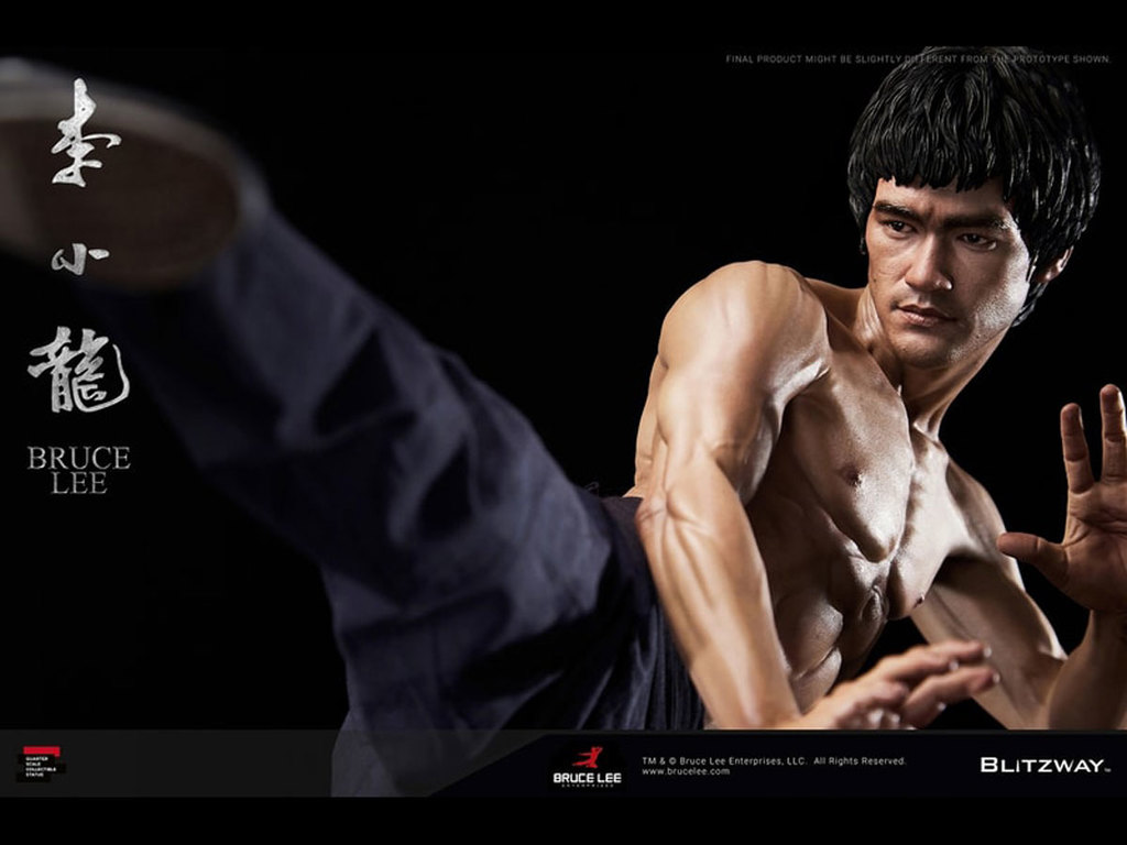 毋忘Be water 李小龍1比4雕像