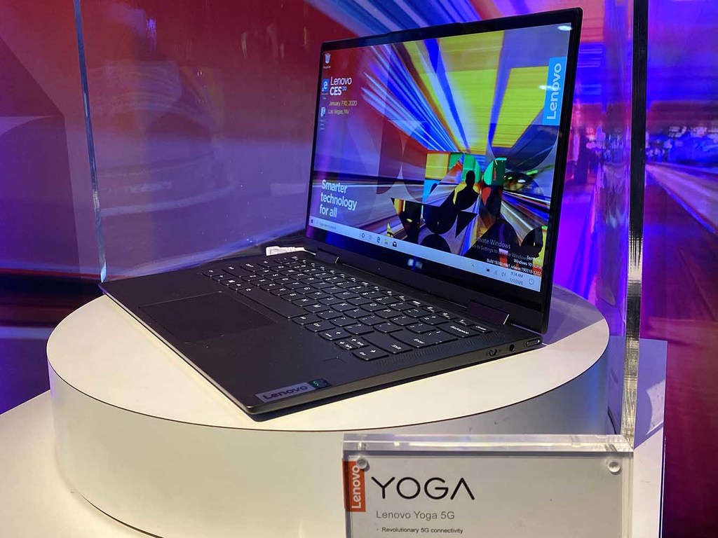 【CES 2020】Lenovo Yoga 5G 筆電現身！Yoga Slim 7 可選 AMD Ryzen 4000