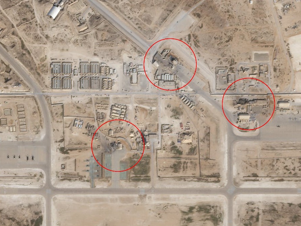 【衛星圖】伊朗導彈精準射擊美軍基地設施 有意避免傷亡望起「震懾」作用？