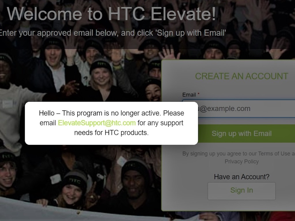 HTC Elevate 專業 FANS 網站無聲關閉！或預示進一步減產手機