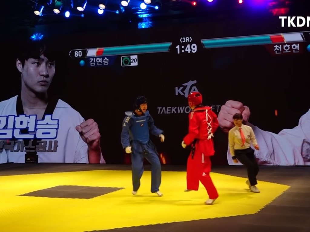 【有片睇】韓國跆拳道比賽加入「格鬥血量」系統？ 觀眾可見選手「血量錶」