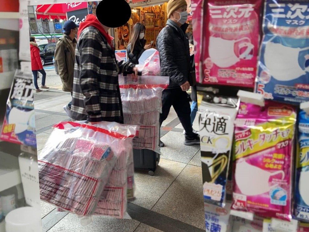 【武漢肺炎】內地遊客日本搶口罩照片瘋傳！網民怒斥：應推「限罩令」