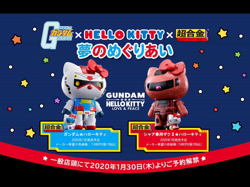 超合金玩具 高達 x Hello Kitty