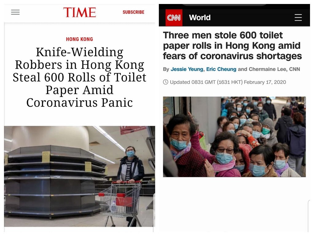 香港超巿被劫廁紙案「衝出國際」 時代雜誌 BBC 等多個媒體報道