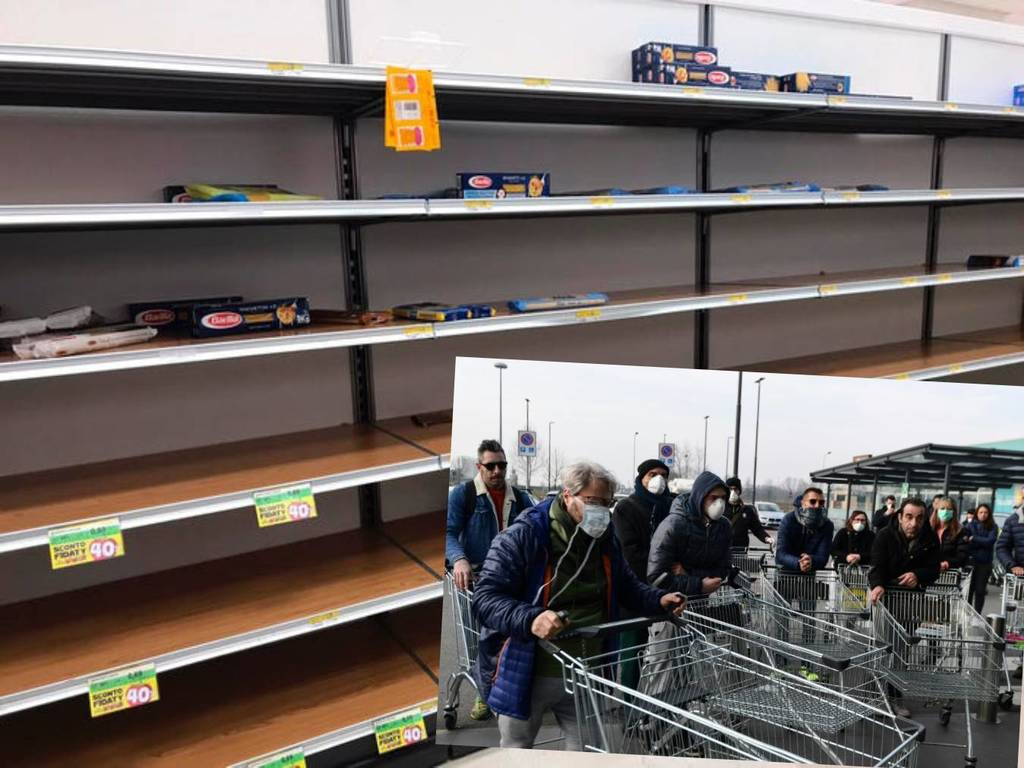 【新冠肺炎】意大利爆「盲搶炎」！非疫區超市亦被掃光