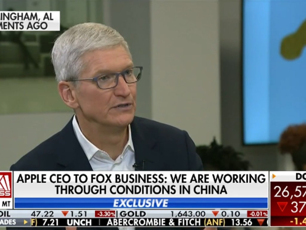 【新冠肺炎】Tim Cook 指中國新冠肺炎疫情已受控  中國零件生產逐漸回復正常