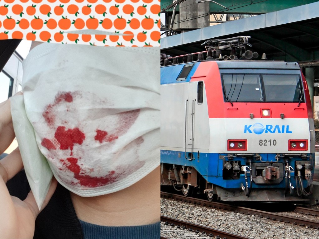 【新冠肺炎】男子搭火車時口罩突然滲血  被車長馬上帶到廁所強制隔離