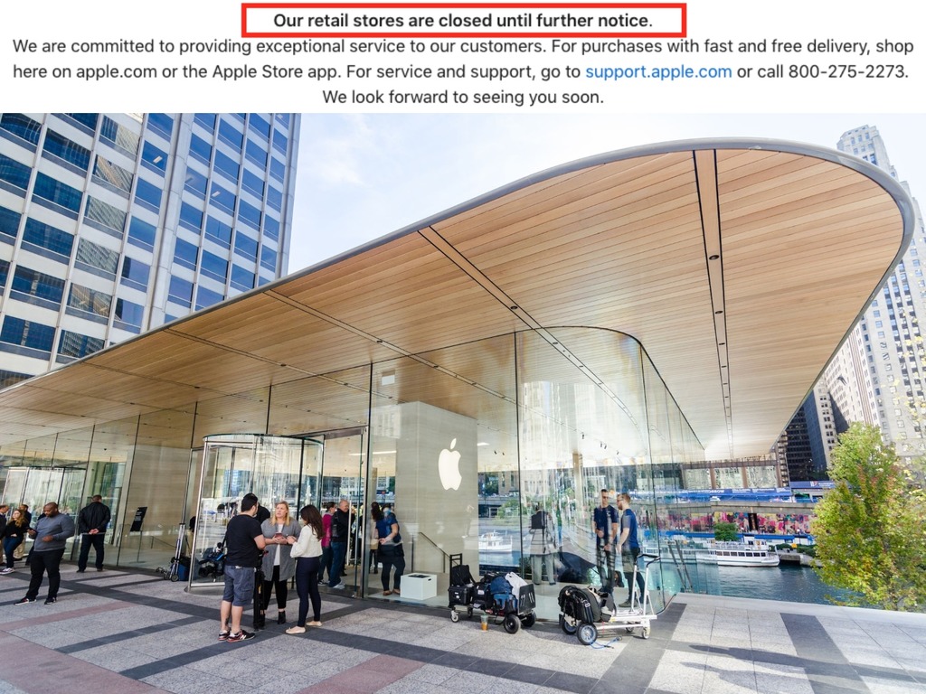 【新冠肺炎】美國 Apple Store 停業直至另行通知