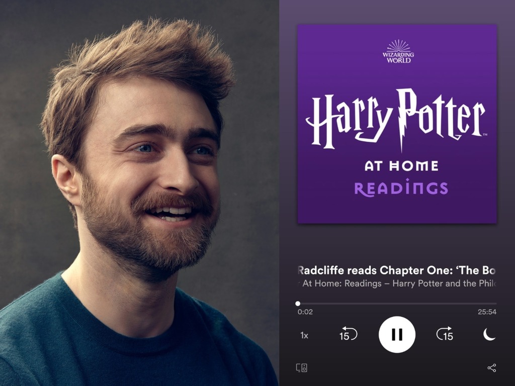 《哈利波特─神秘的魔法石》有聲書 Spotify 上架 「哈利仔」丹尼爾烈格夫親讀首章