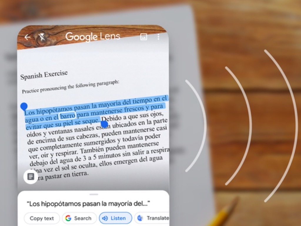 Google Lens 加入朗讀功能！可複製手寫筆記