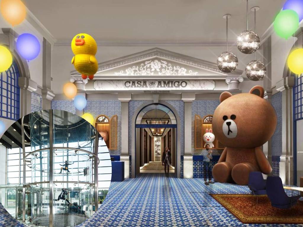 澳門「葡京人」綜合度假村曝光！LINE FRIENDS 酒店＋室內跳傘超吸引