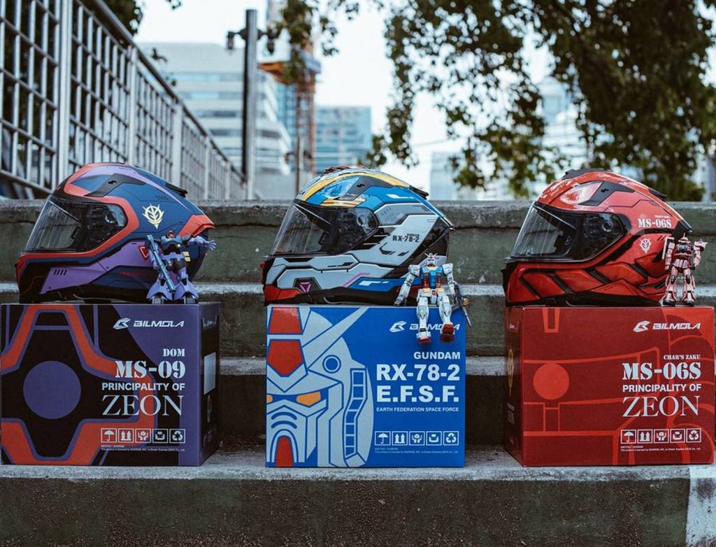 高達 x Bilmola 聯乘型格限量全罩式安全頭盔