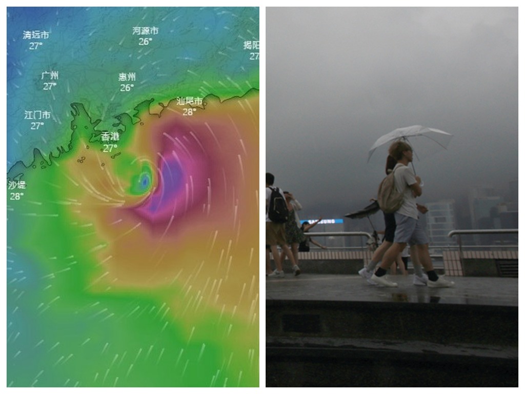周末颱風鸚鵡逼近本港？天文台預測周日狂風驟雨
