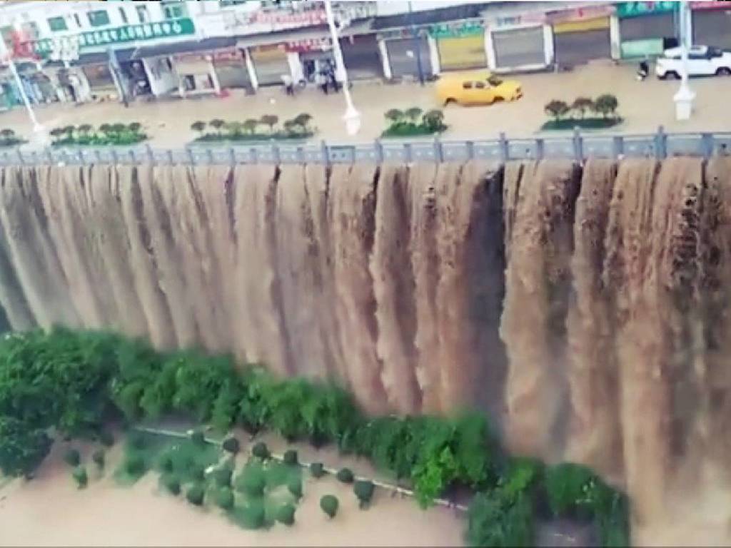 【附直播連結】央視直播中國各地水災！史上最強暴雨將至形成「巨型瀑布」
