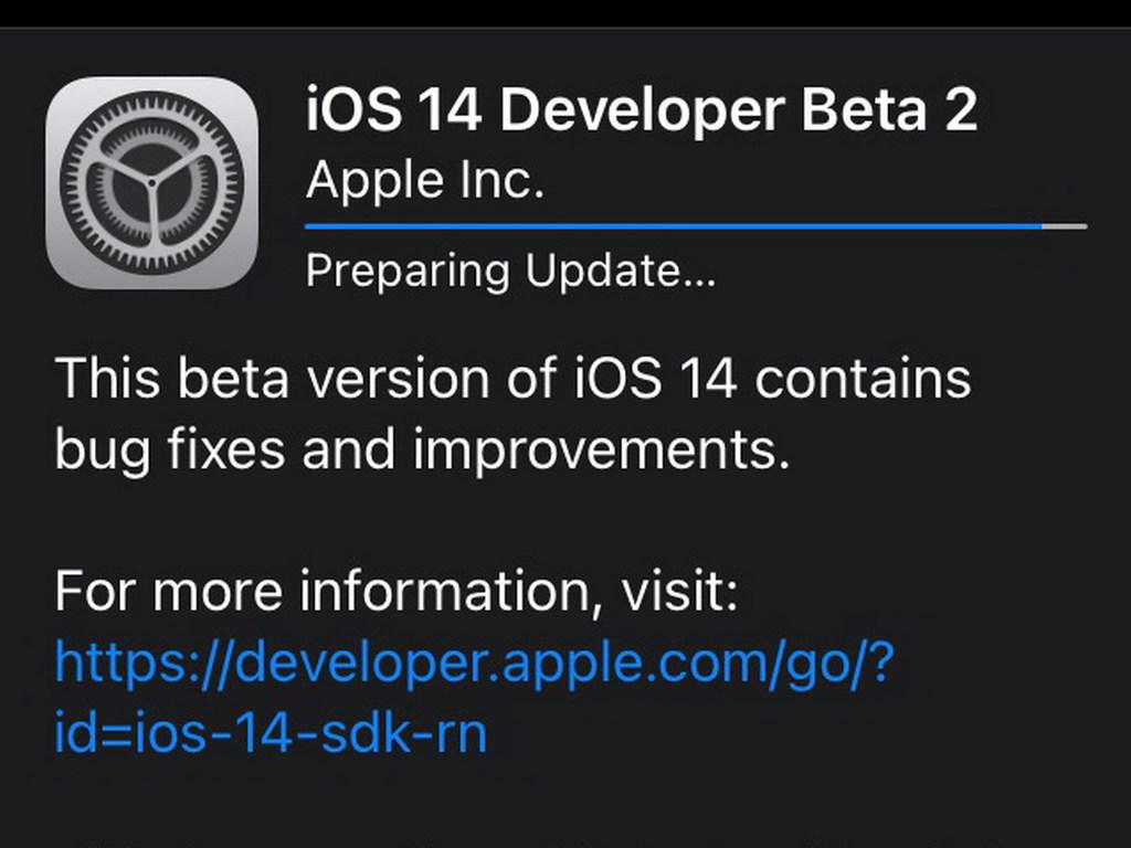 iOS 14 Beta 2 釋出！修正多項問題
