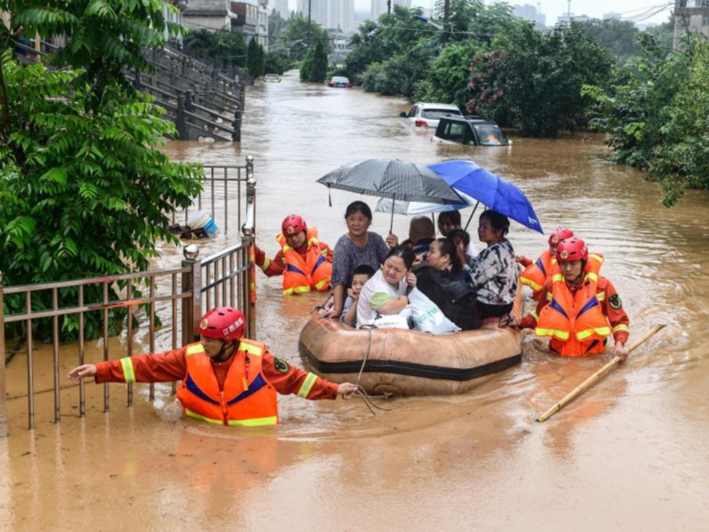 中國氣象台預警長江中下游再有強降雨 料再有洪峰致災