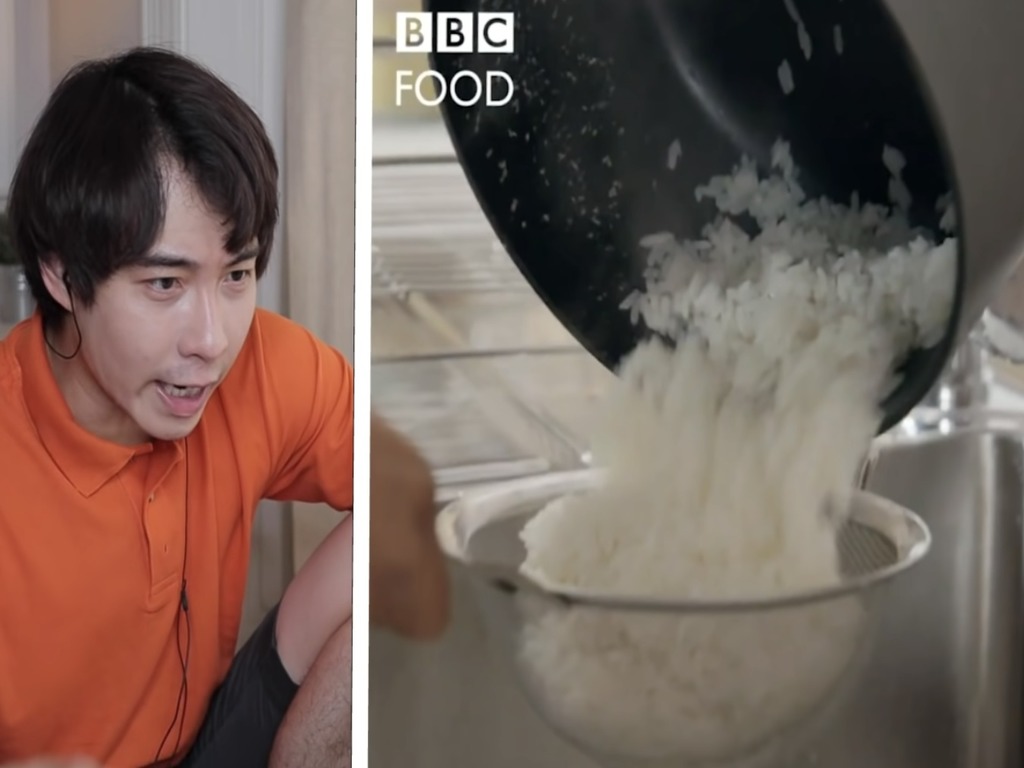 BBC 教煮「蛋炒飯」煮完再沖水  亞洲網民：這不是意粉