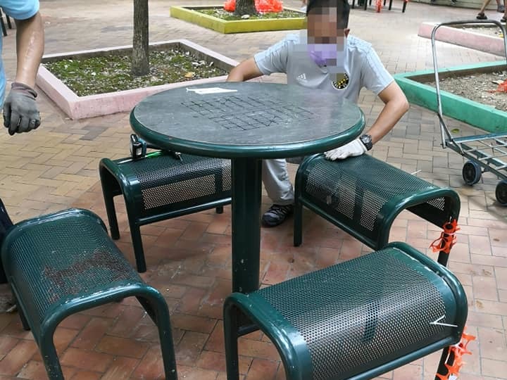【本港疫情】區議員望減少居民聚集助抗疫  安排拆走休憩地方檯凳