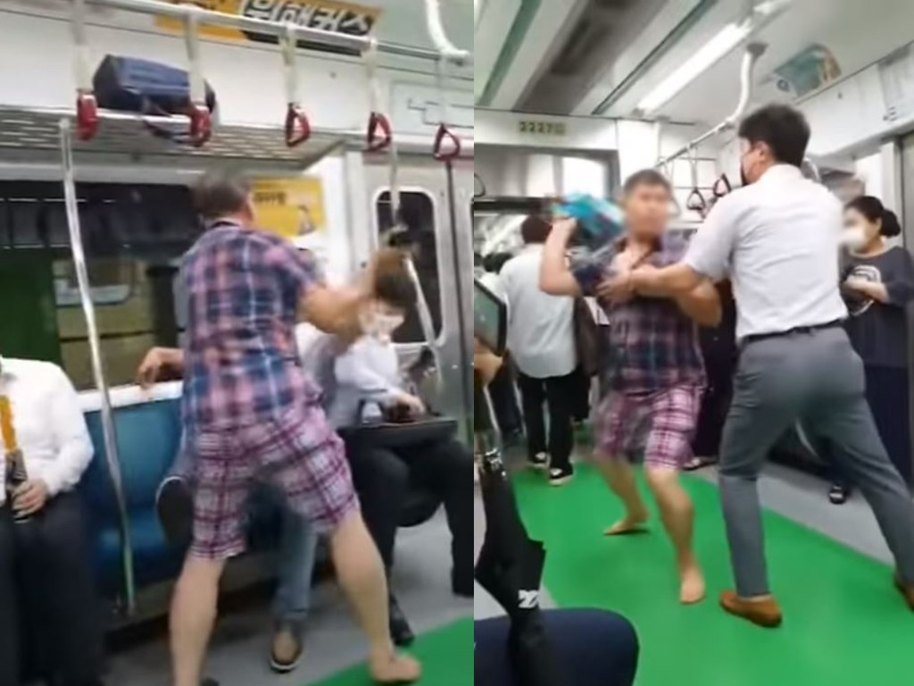 【南韓疫情】醉酒大叔坐地鐵無戴口罩 乘客勸阻竟被拖鞋掌摑