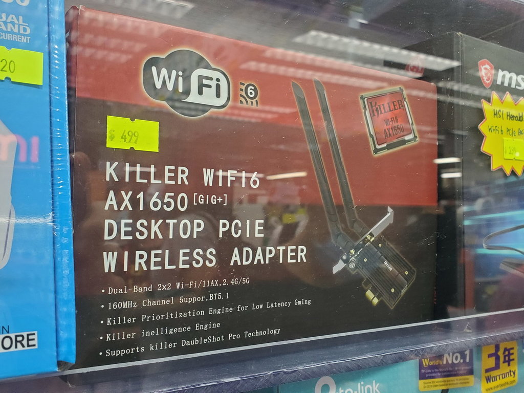 Killer Wi-Fi 6 無綫網絡卡！現身盛惠 ＄499！