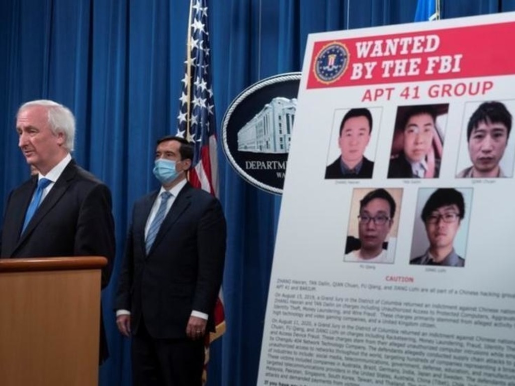 美國起訴 5 名中國黑客  涉網絡攻擊逾百間公司
