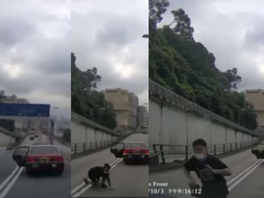 【超危險】的士乘客高速公路突「跳車」  網民批：搭霸王車可以去到幾盡？