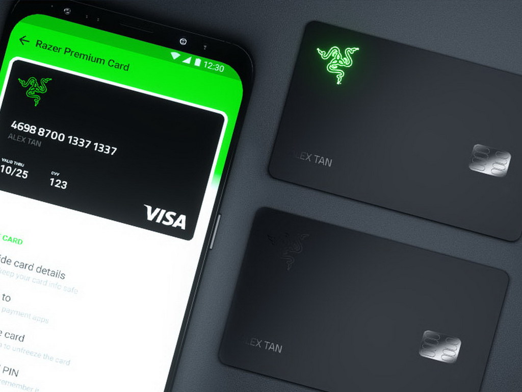 Razer 推全球首款電競 VISA 卡！付款時會發光