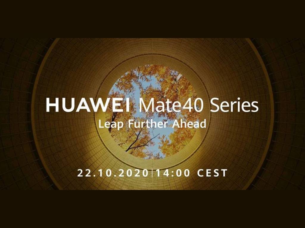 HUAWEI Mate 40 系列將於 10 月 22 日發佈