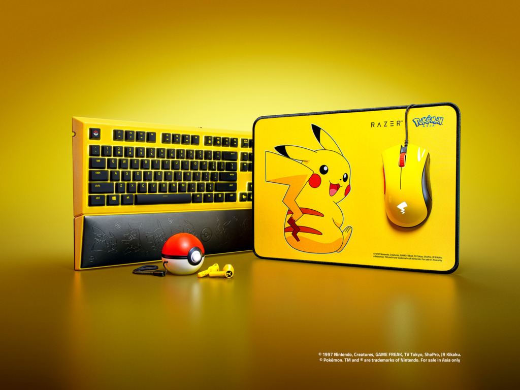 Razer x Pokémon 比卡超主題周邊硬件