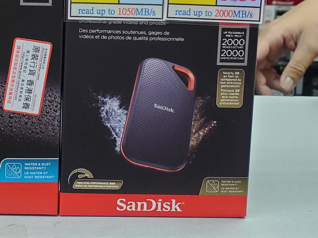 SanDisk 外置 SSD 四連發！2000MB／s 新型號登場！