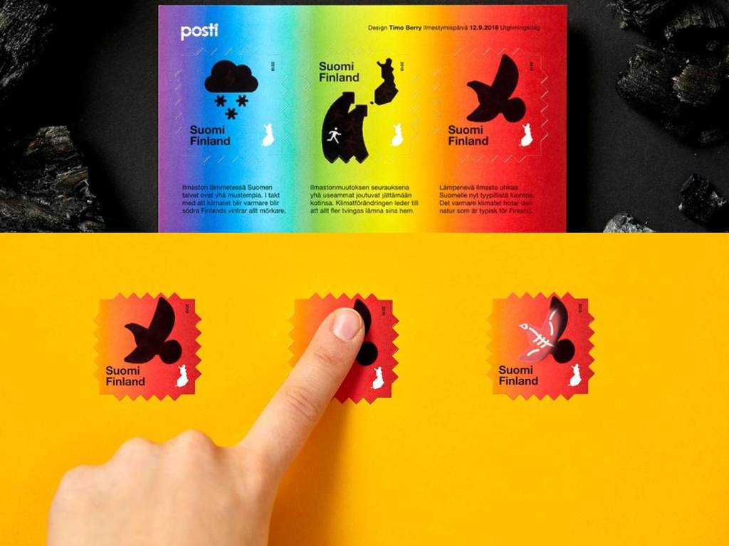 芬蘭推「捽捽變樣」郵票！籲關注全球暖化物種滅絕問題