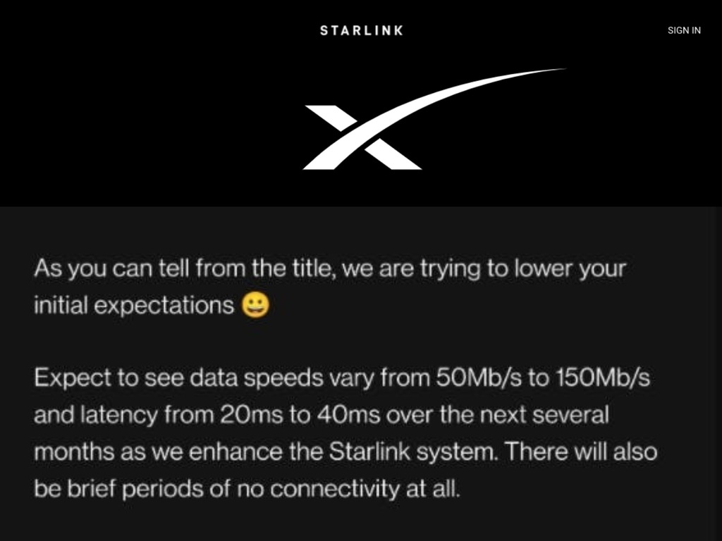 SpaceX 衛星寬頻 Starlink 開放測試  月費 HK＄768 但暗藏細節？