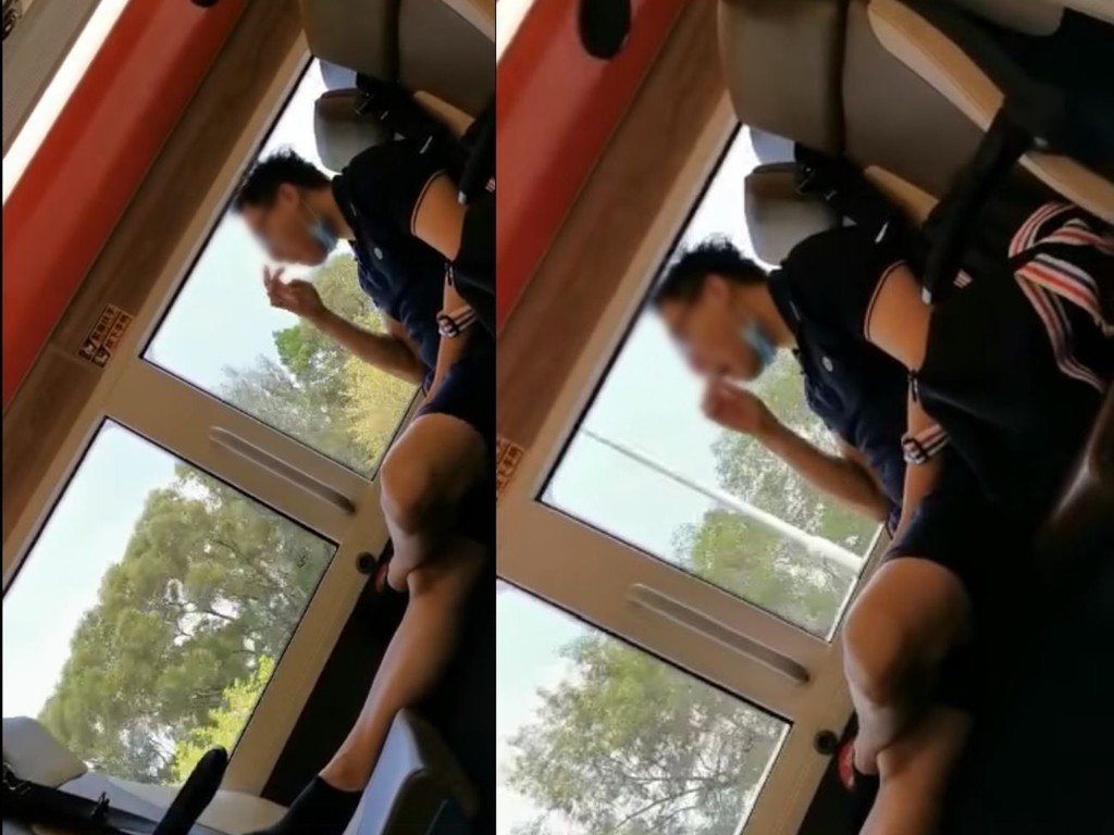 【公德心？】缺德男巴士除鞋除口罩當眾「挖鼻孔」  網民鬧爆：好嘔心