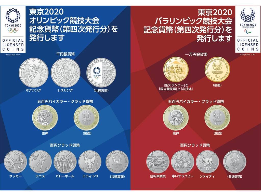 日本推 9 款新奧運紀念幣  全套 37 款套裝即將開售