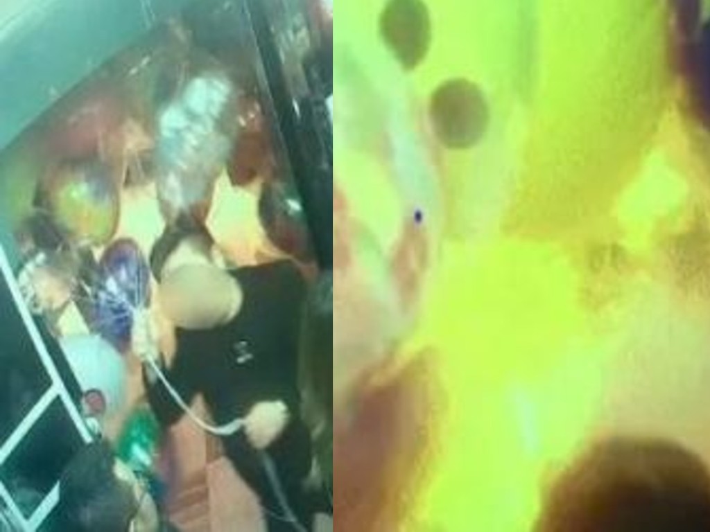 電梯內點打火機氫氣球秒爆   致 5 人燒傷