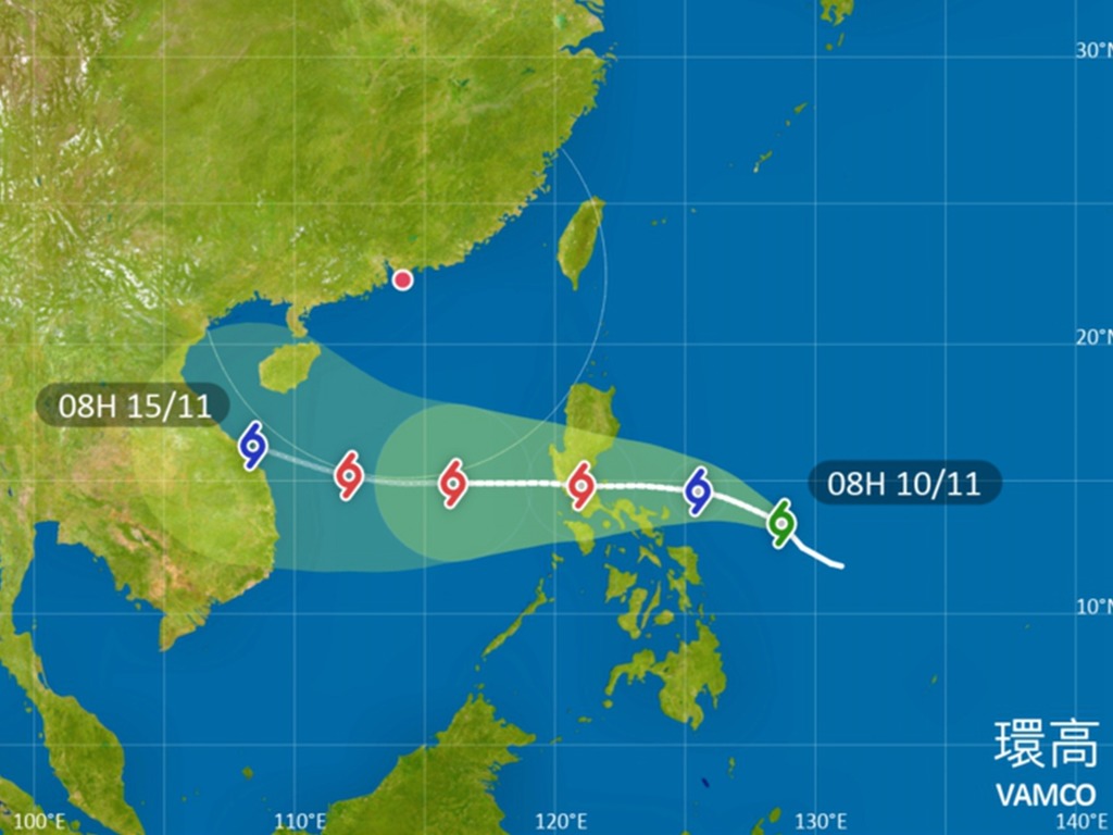 天文台料熱帶風暴「環高」 本周五接近香港 800km 範圍