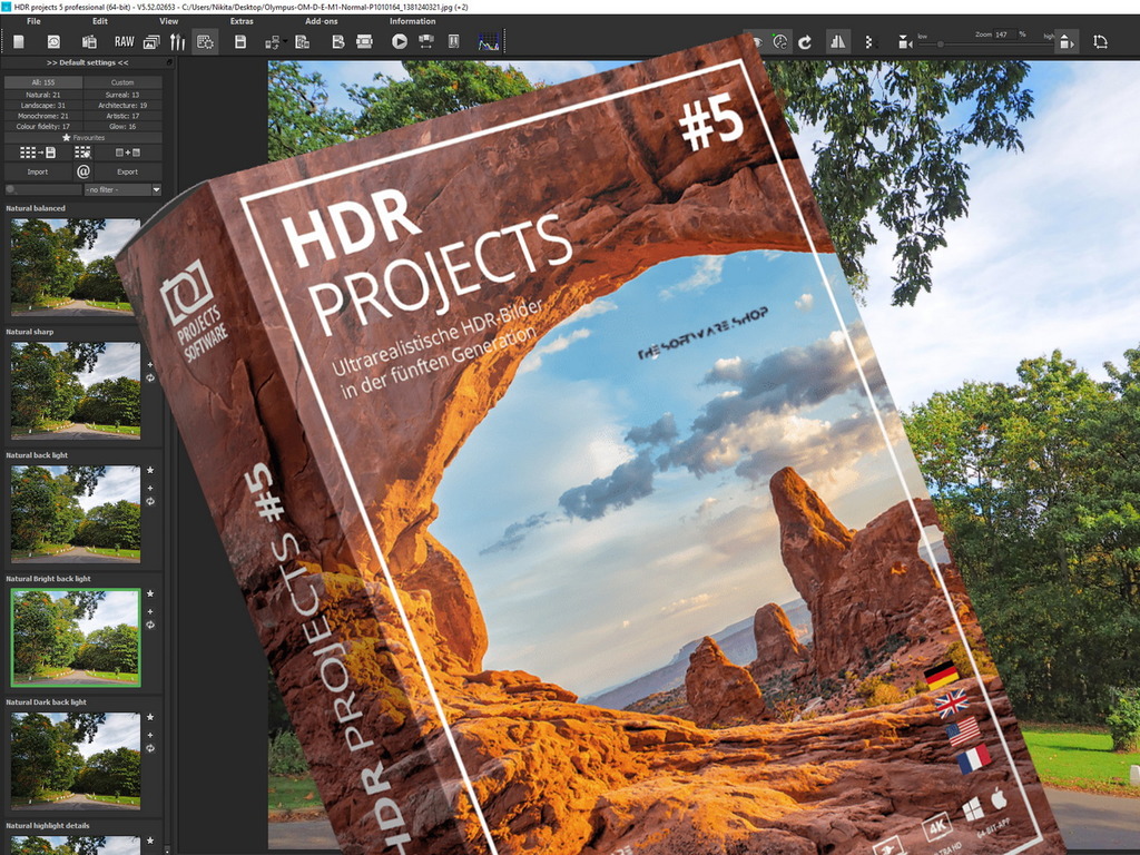 HDR projects 5 限時免費！支援 RAW‧AI 智能執相！