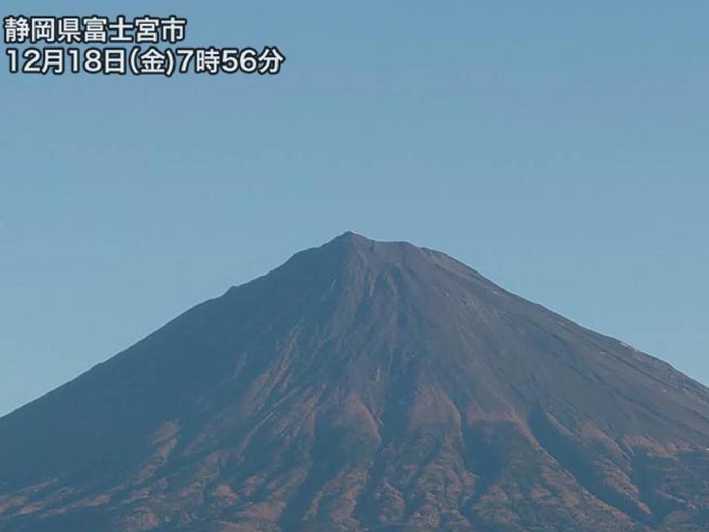 富士山 12 月仍未有積雪？日網民憂是火山爆發先兆