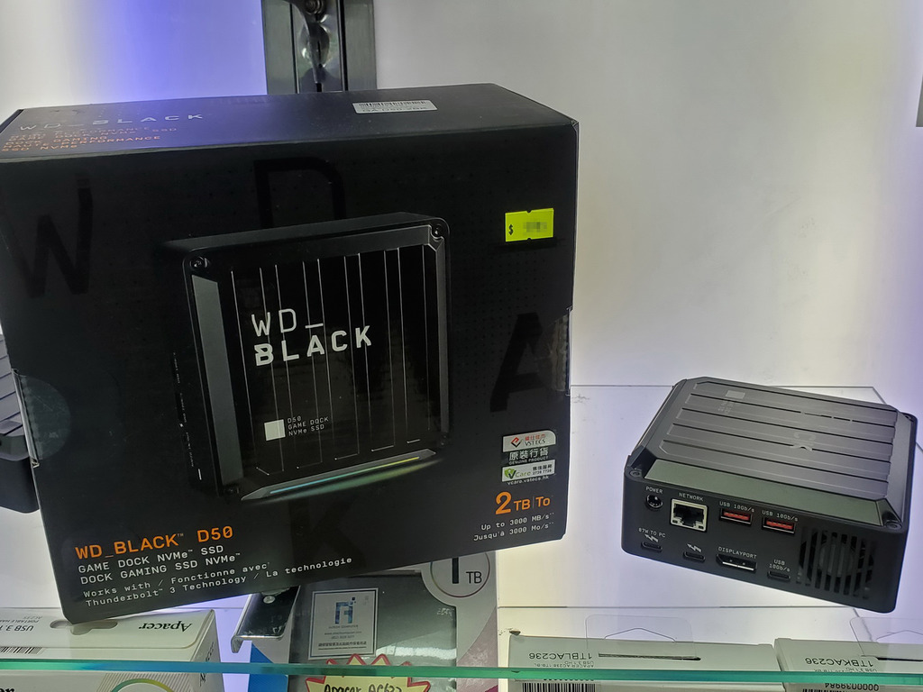 WD Black D50 外置 SSD 連 Docking！Mini PC 外形！