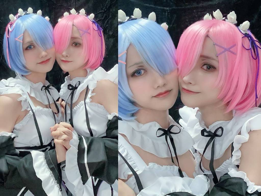 日本 Cosplay 夫婦爆紅  扮雙胞胎姐妹超可愛無違和