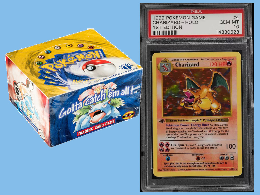 Pokemon對戰卡拍賣 初版原盒未拆值300萬