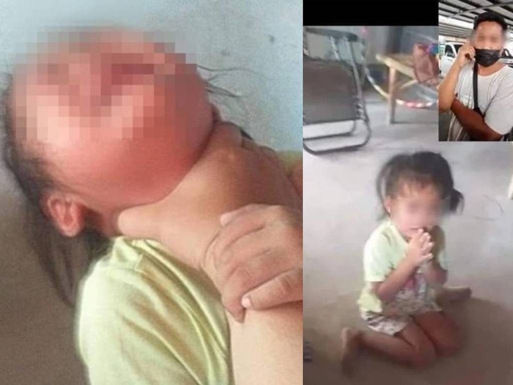 不滿丈夫外出飲酒不接電話！狠母直播叉頸虐打 3 歲女兒