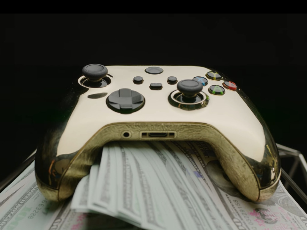 黃金鑄模外殼 別注版黃金Xbox手掣