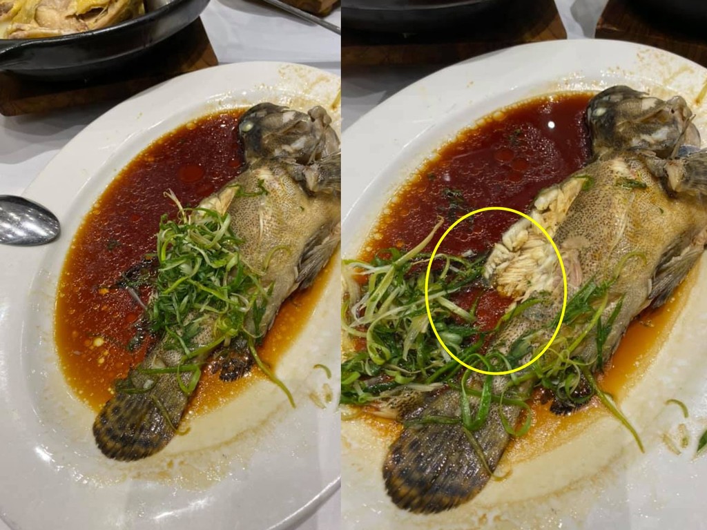 撥開蔥花清蒸魚「唔見忽肉」  經理：計平啲俾你