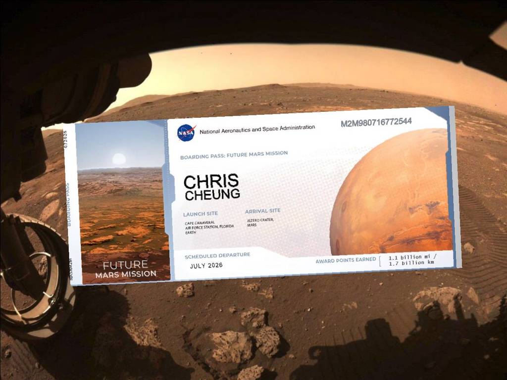 NASA 推新企劃人人都可上火星？免費登記拎「火星船票」