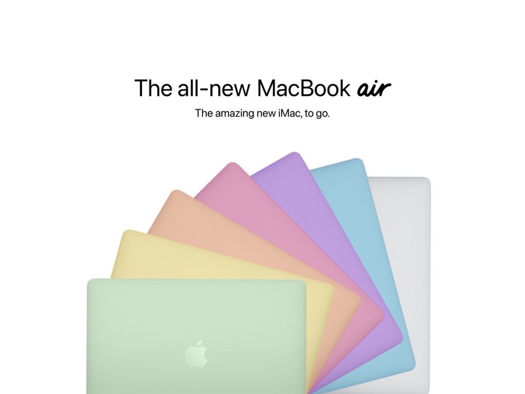MacBook Air 或改用新 iMac 七色外觀？模擬圖曝光用色更似 iPhone 12